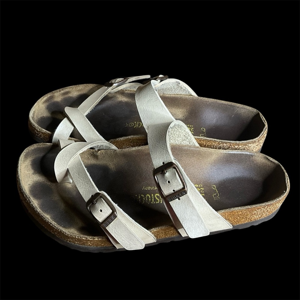 Birkenstock Cream Double-Strap Sandals 37